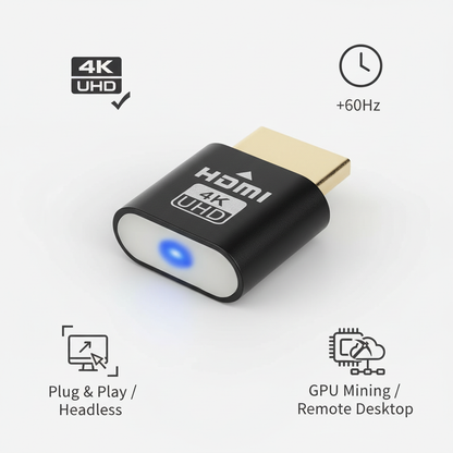HDMI Virtual Display Adapter 4K Display Emulator