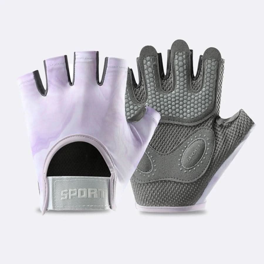 Half Finger Fitness Gloves Breathable Workout Grip