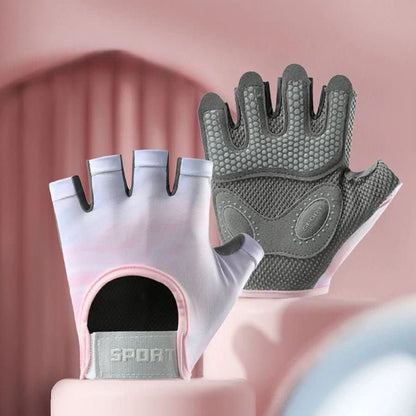 Half Finger Fitness Gloves Breathable Workout Grip
