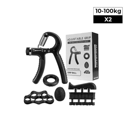 Hand Grip Strength Trainer Kit with Adjustable Resistance 5 Pack