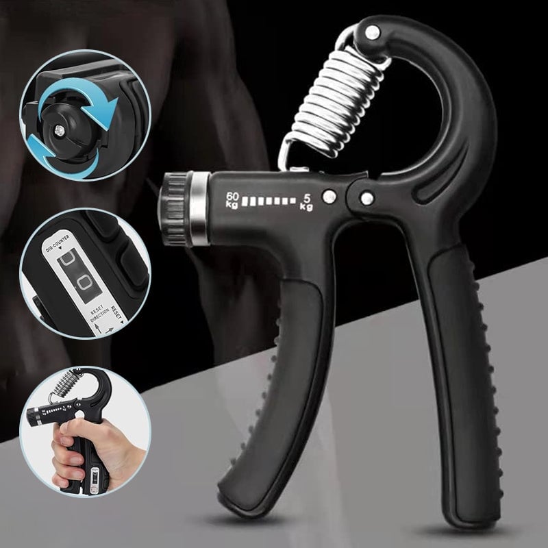 Hand Grip Strength Trainer Kit with Adjustable Resistance 5 Pack