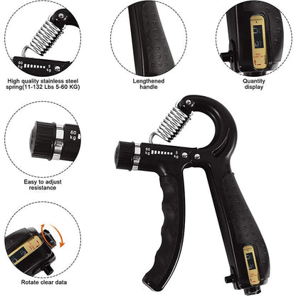 Hand Grip Strength Trainer Kit with Adjustable Resistance 5 Pack