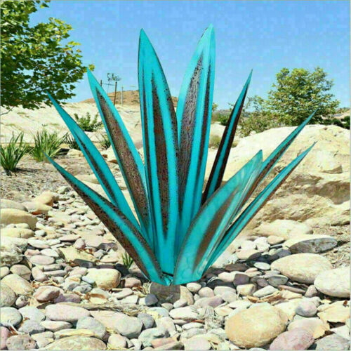 Handcrafted Metal Agave Garden Sculpture with Rust Resistant Finish