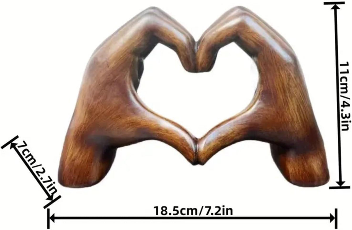 Handcrafted Resin Heart Decoration for Home and Tabletop Decor