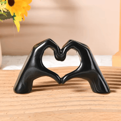 Handcrafted Resin Heart Decoration for Home and Tabletop Decor