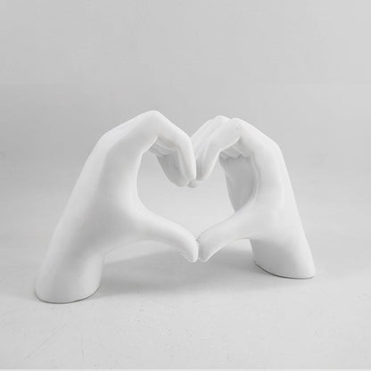 Handcrafted Resin Heart Decoration for Home and Tabletop Decor