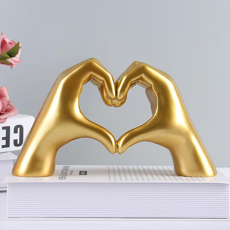 Handcrafted Resin Heart Decoration for Home and Tabletop Decor