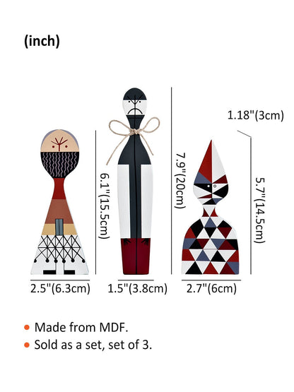 Handcrafted Wooden Decorative Figures