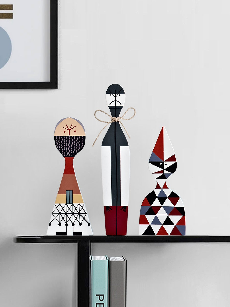 Handcrafted Wooden Decorative Figures