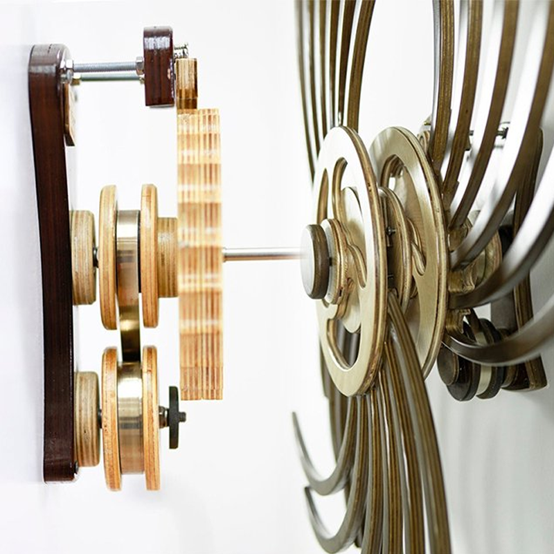 Handcrafted Wooden Kinetic Wall Sculpture