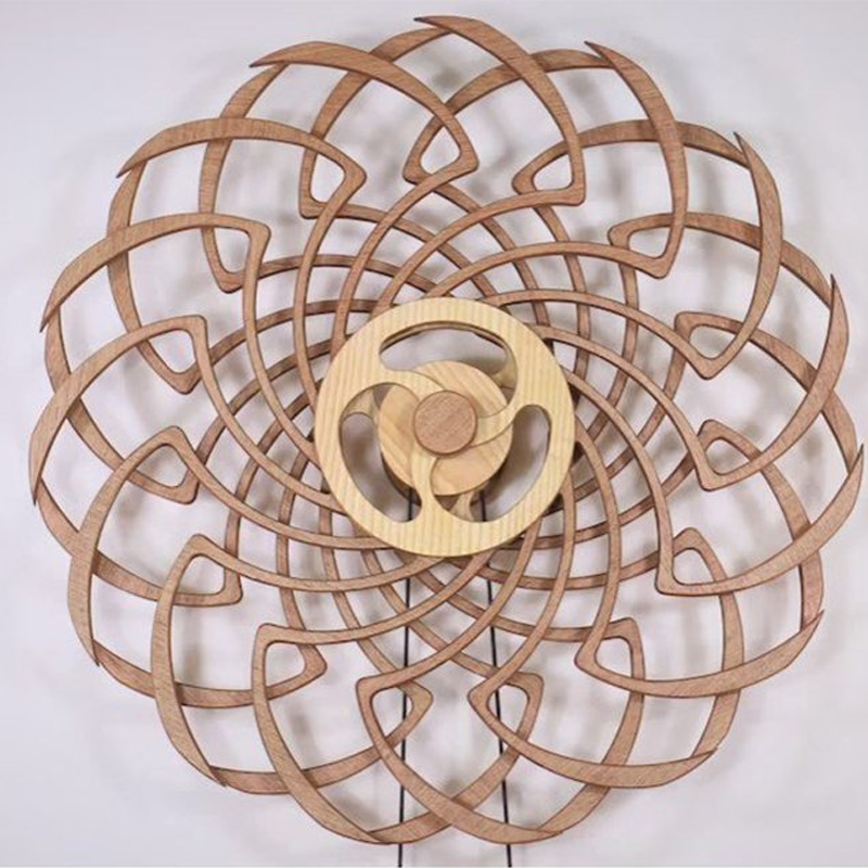 Handcrafted Wooden Kinetic Wall Sculpture