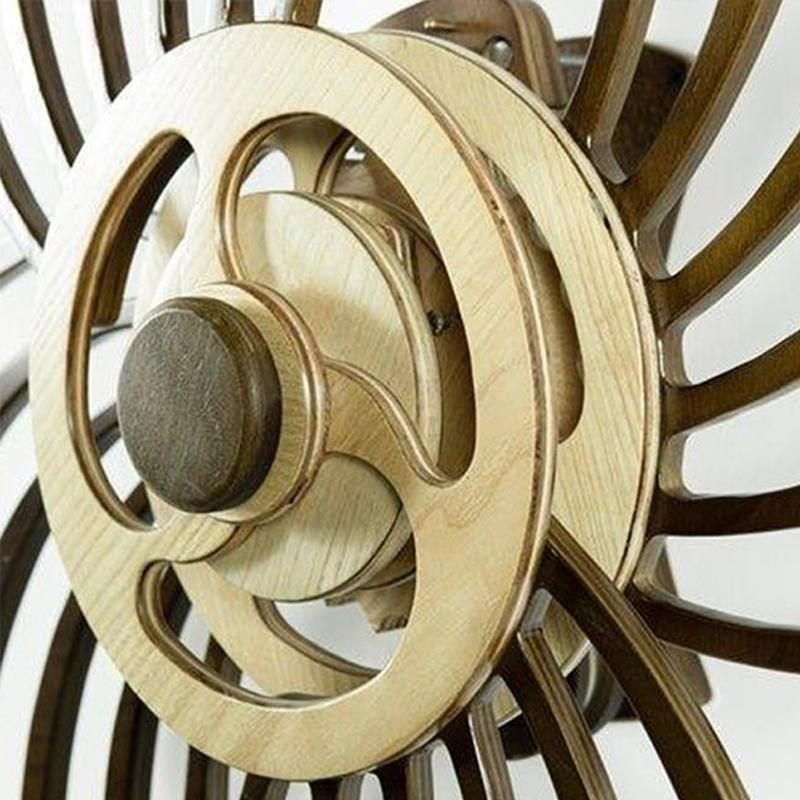 Handcrafted Wooden Kinetic Wall Sculpture
