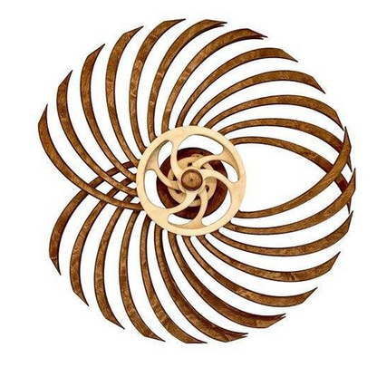Handcrafted Wooden Kinetic Wall Sculpture