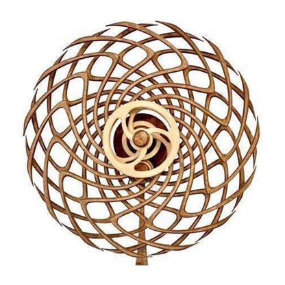 Handcrafted Wooden Kinetic Wall Sculpture
