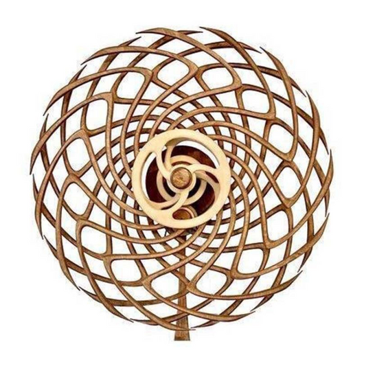 Handcrafted Wooden Kinetic Wall Sculpture