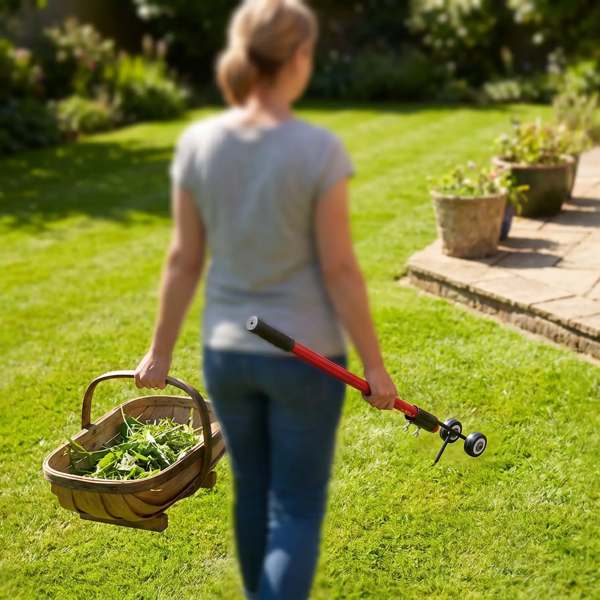 Handheld Double Hook Gap Weeder Tool