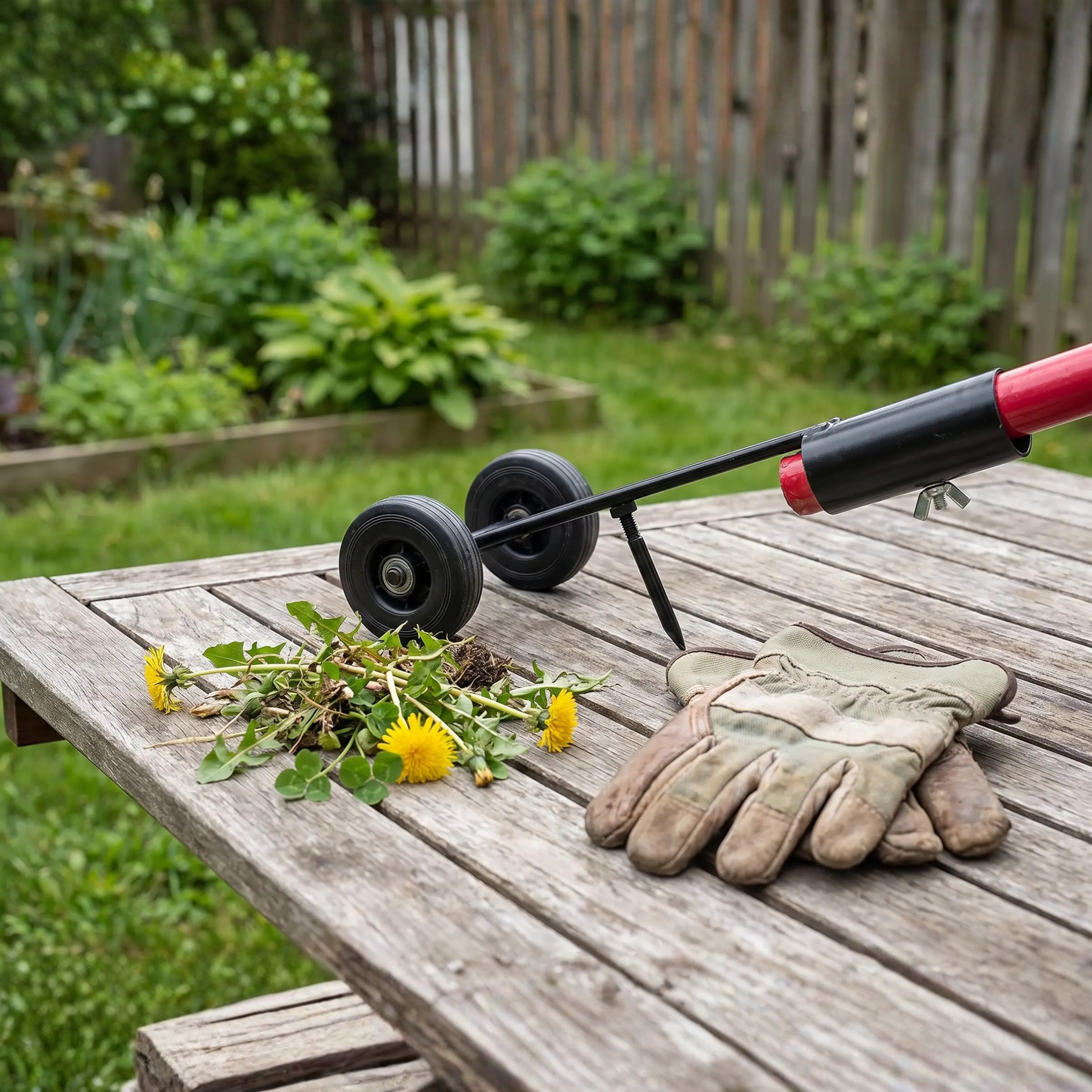 Handheld Double Hook Gap Weeder Tool