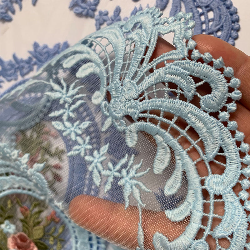 Handmade Crochet Lace Tablecloth Doilies Cotton Floral Design