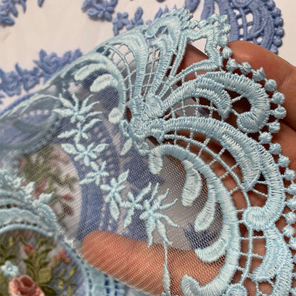 Handmade Crochet Lace Tablecloth Doilies Cotton Floral Design