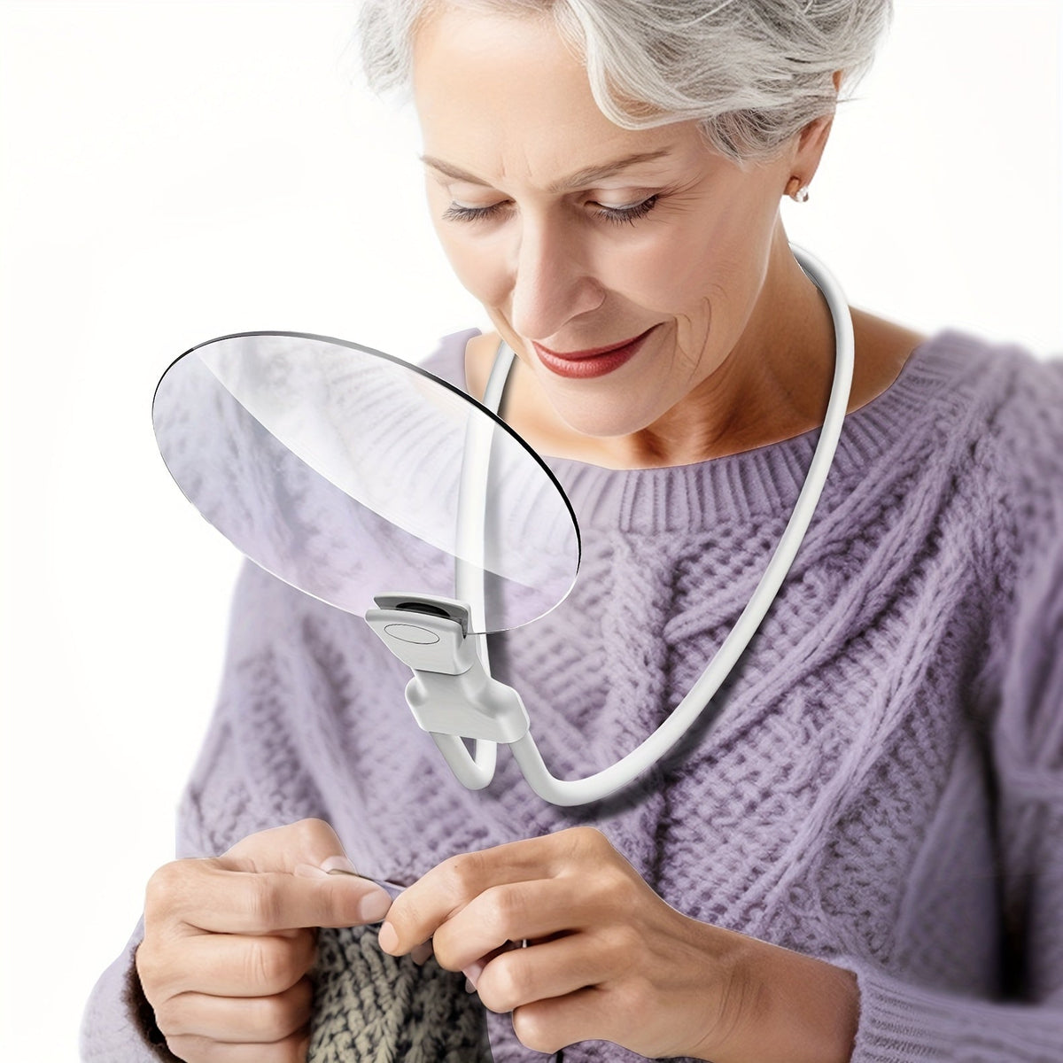 Hands Free 5X Magnifying Glass with Adjustable Neck