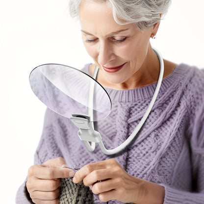 Hands Free 5X Magnifying Glass with Adjustable Neck