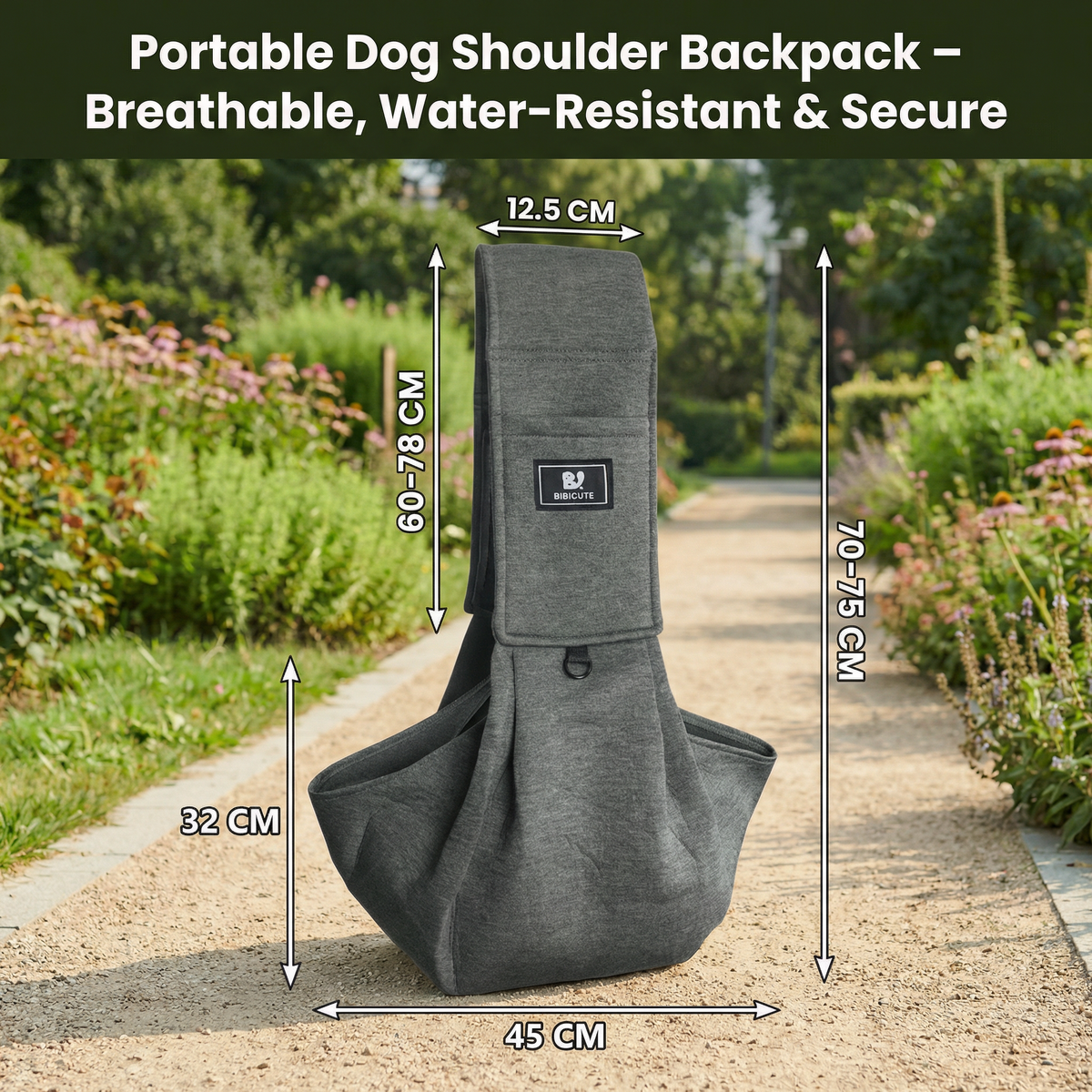Hands Free Dog Shoulder Carrier Breathable Pet Sling Backpack