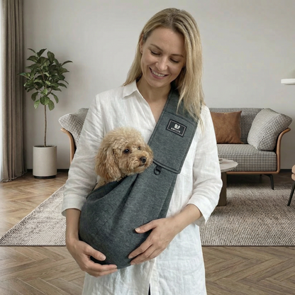 Hands Free Dog Shoulder Carrier Breathable Pet Sling Backpack