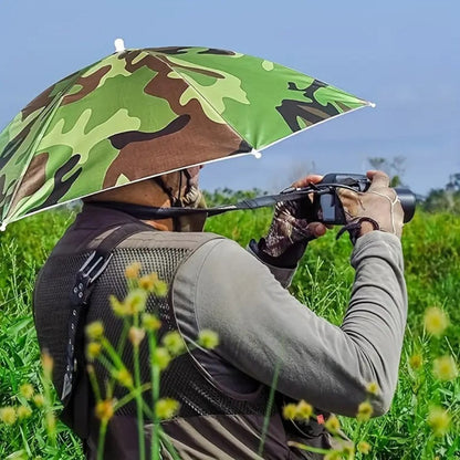 Hands Free UV Protection Umbrella Hat for Outdoor Activities