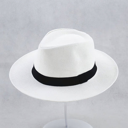 Handwoven Straw Panama Hat with UPF 50 Sun Protection