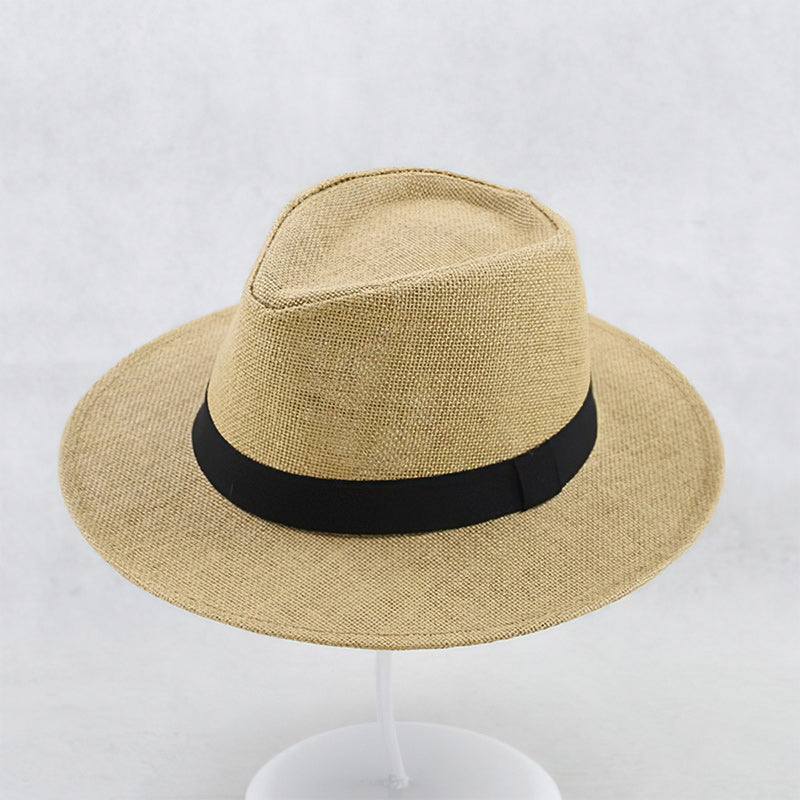 Handwoven Straw Panama Hat with UPF 50 Sun Protection