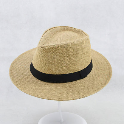 Handwoven Straw Panama Hat with UPF 50 Sun Protection