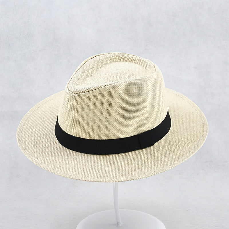 Handwoven Straw Panama Hat with UPF 50 Sun Protection