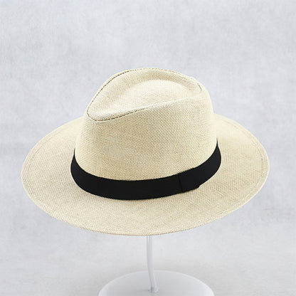 Handwoven Straw Panama Hat with UPF 50 Sun Protection