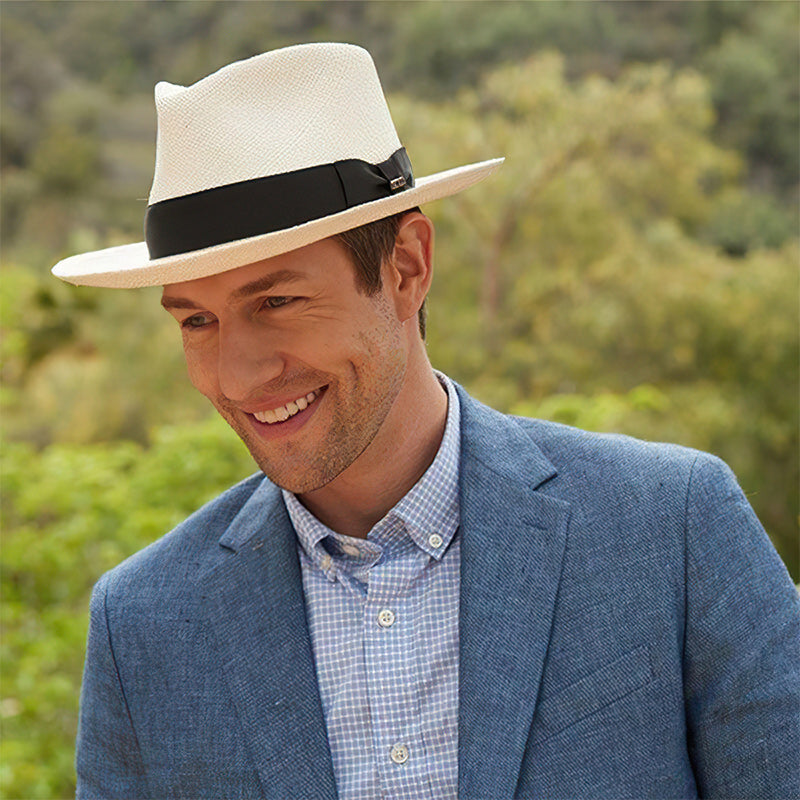 Handwoven Straw Panama Hat with UPF 50 Sun Protection