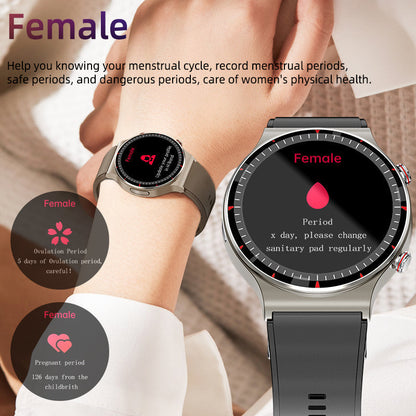 Health Monitoring Smart Watch with ECG Heart Rate and Blood Oxygen