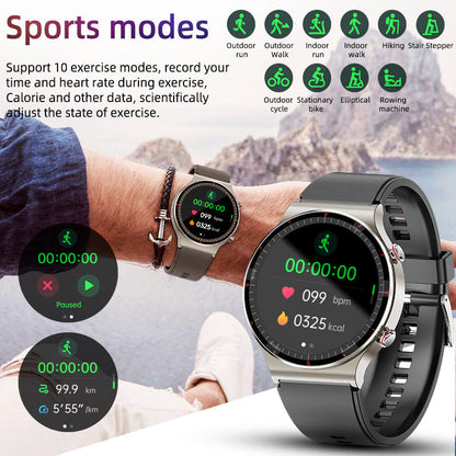 Health Monitoring Smart Watch with ECG Heart Rate and Blood Oxygen
