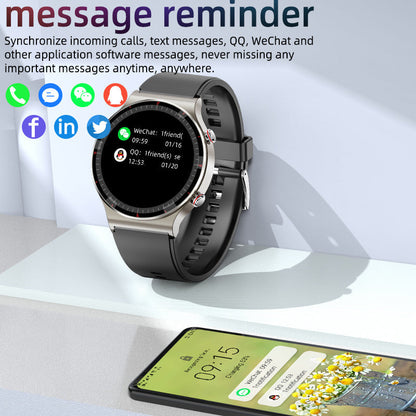 Health Monitoring Smart Watch with ECG Heart Rate and Blood Oxygen