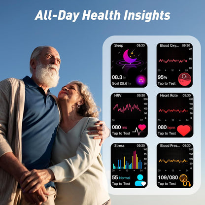 Health Monitoring Smartwatch with Bluetooth Calling