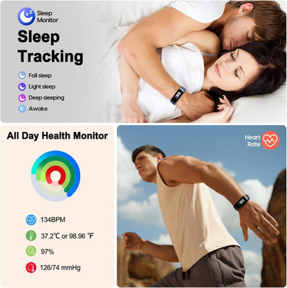 Heart Rate Monitor Smartwatch Waterproof Sleep Fitness Tracker