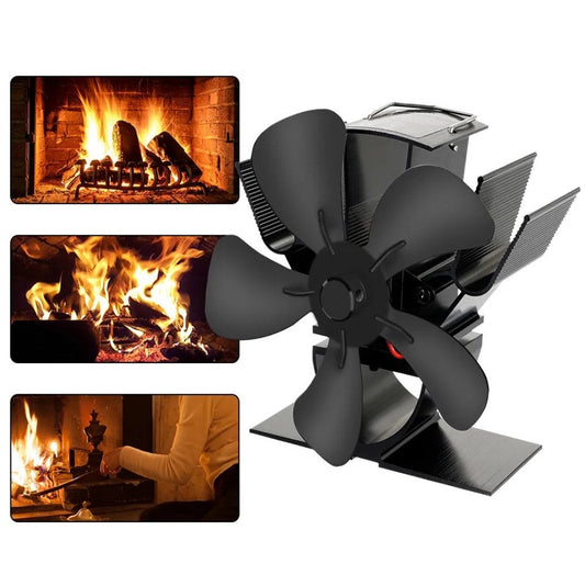 Heat Powered Wood Stove Fan Quiet Fireplace Fan