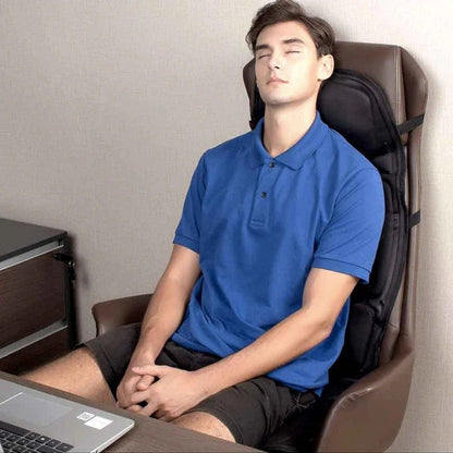 Heated Massage Chair Pad with 8 Massage Modes for Home and Car
