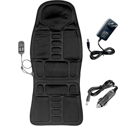 Heated Massage Chair Pad with 8 Massage Modes for Home and Car