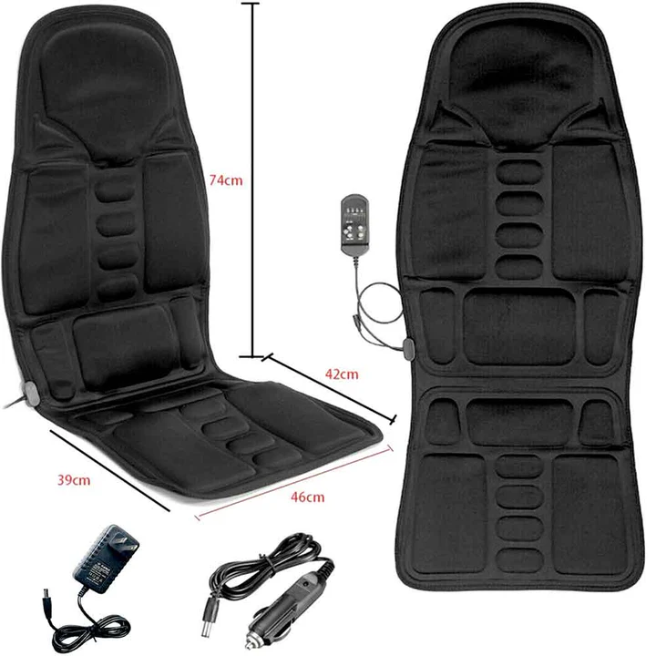 Heated Massage Chair Pad with 8 Massage Modes for Home and Car