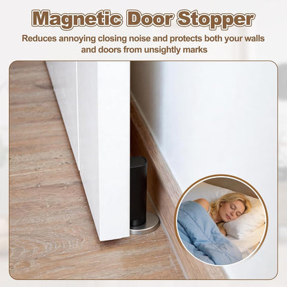 Heavy Duty Magnetic Door Stopper with Wall Protector