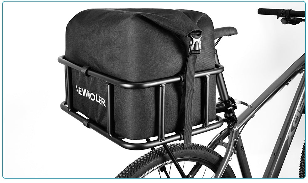Heavy Duty Rear Bike Basket with Universal Cargo Rack