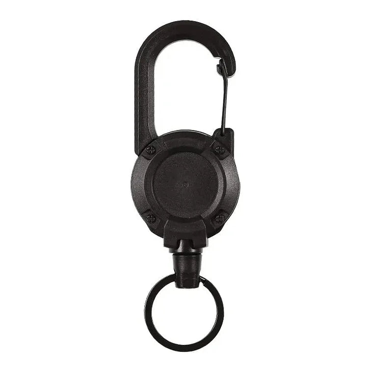 Heavy Duty Retractable Tactical Keychain with Carabiner