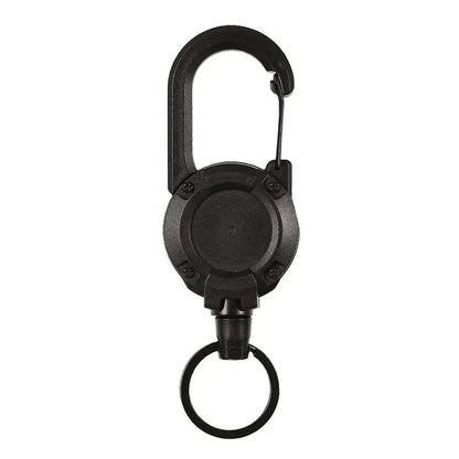 Heavy Duty Retractable Tactical Keychain with Carabiner