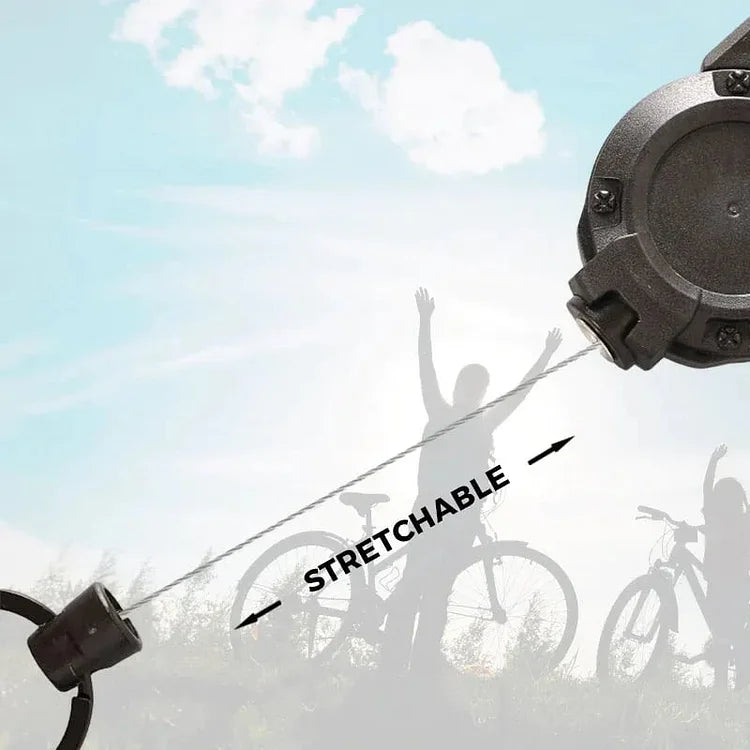 Heavy Duty Retractable Tactical Keychain with Carabiner