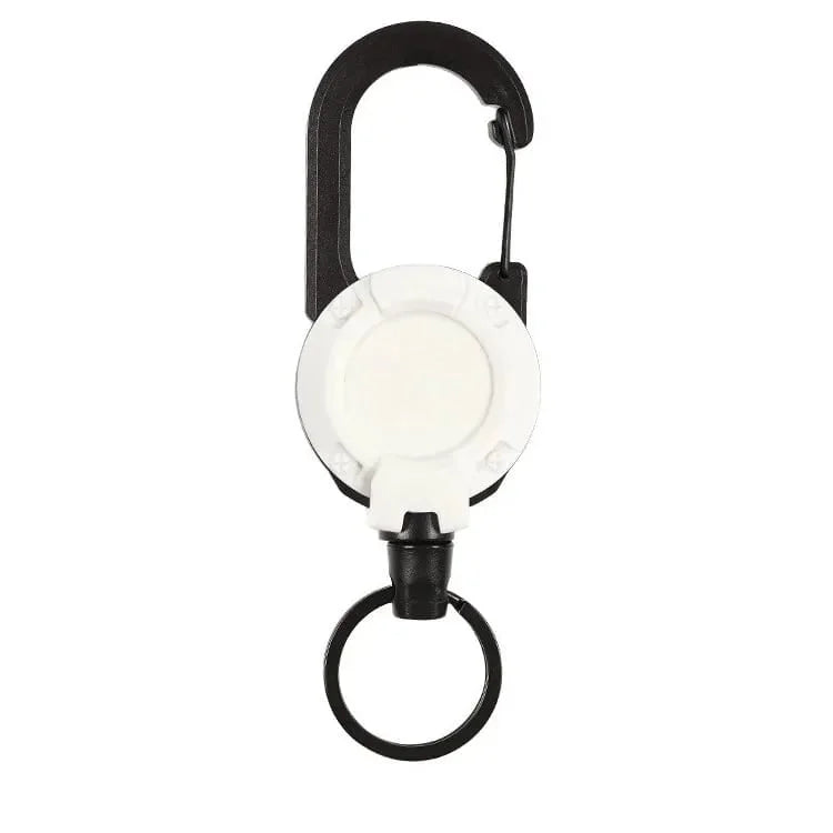 Heavy Duty Retractable Tactical Keychain with Carabiner