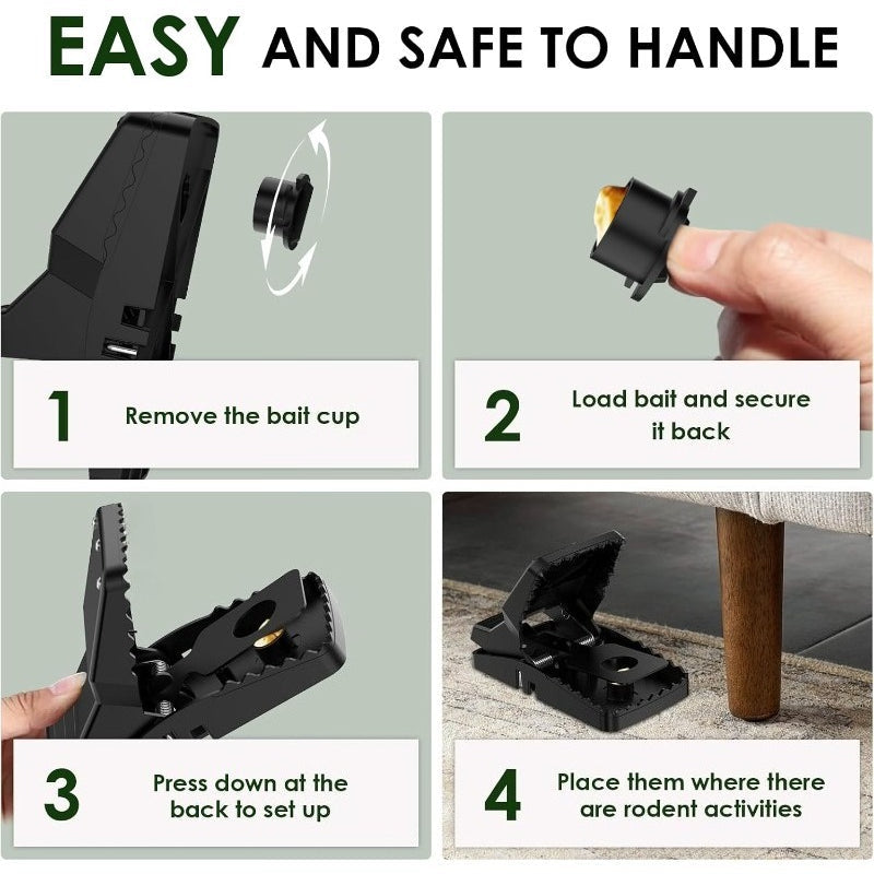 Heavy Duty Reusable Double Jaw Rat Trap